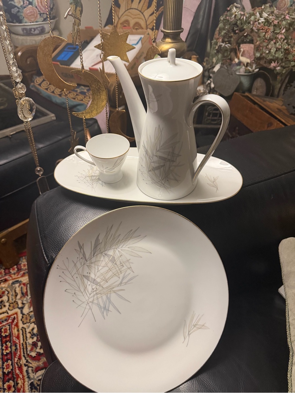 VTG Rosenthal, Germany, coffee set & Platters in "Continental Grasses" Pattern